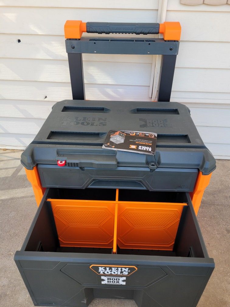 Klein tools mod box, two drawer rolling tool box #54801MB...NEW_NUEVO $185 PRECIO FIJO_FIRM PRICE
