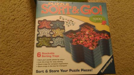 Puzzle sort and go trays New sealed box