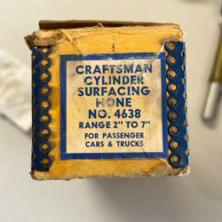 Vintage Craftsman  Cylinder Surfacing hone