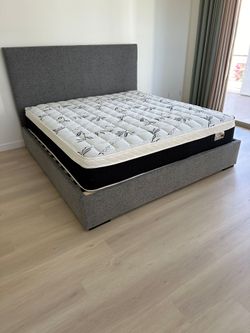 Queen Size Mattress Pillow Top 12"  new Mattress in a plastic sealed bedframe not included sold separately