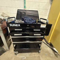 Sunex 8045 Professional 5 Drawer Service Cart with Locking Top