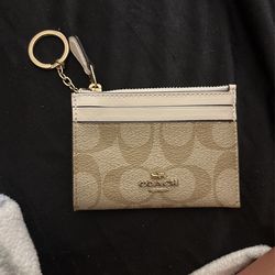 coach keychain wallet 