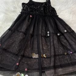 Cat & Jack Black Sequined Girls’ Dress *Size 4/5 