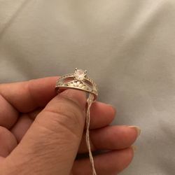 Real 925 Sterling Silver Crown Wedding Ring Size 8