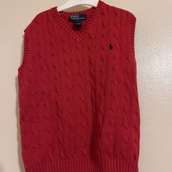 Big Boys Cable- Knit Sweater Vest (V Neck) 