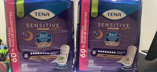 Tena sensitive Pads 45 pads serviettes