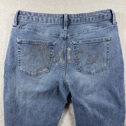 Juicy Couture Jeans Size 9/29 Rhinestone Sparkle Bootcut Flared Denim Jeans Y2K