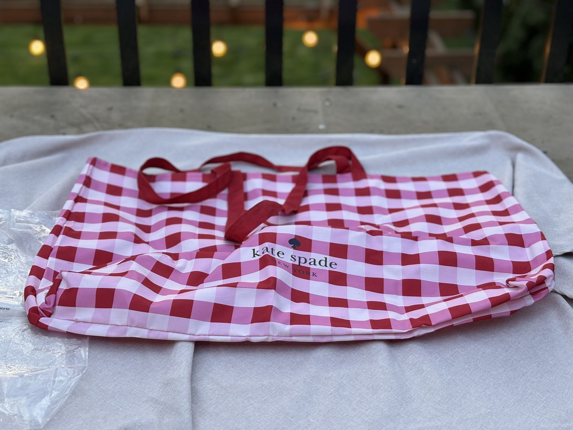 Kate Spade New In Bag Gingham Tote