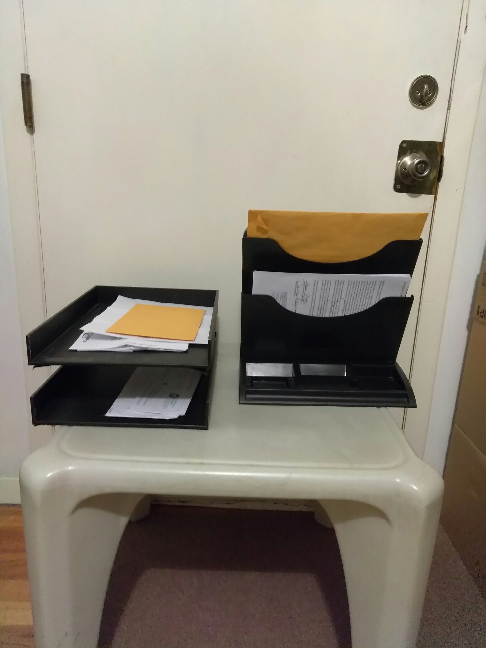 Desk paper work organizers