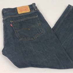 Levis 502 Mens 36x30 Blue Jeans Dark Wash 100% Cotton
