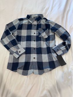 Hurley Flannel Button-Up Shirt boys M 10-12
