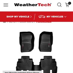 Weathertech mats Jeep Wrangler 