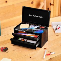 THE VIRAL HARBOR FREIGHT U.S. GENERAL Mini Steel Toolbox Black