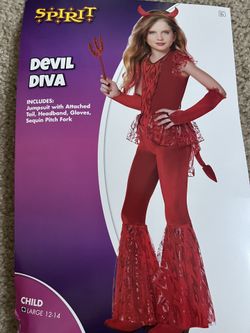 Haloween Devil Diva Costume