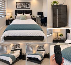 Queen Bedroom Set with Adjustable Bed - Electric Base