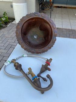 Hammered Copper Linkasink Bar Sink