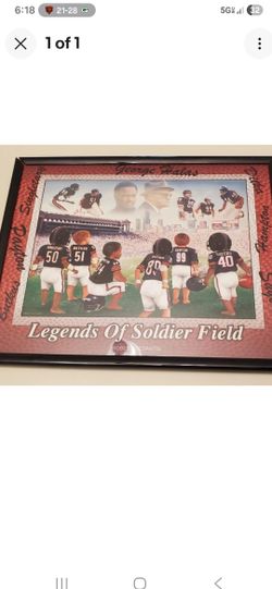 LEGENDS OF SOLDIER FIELD FRAMED PICTURE 