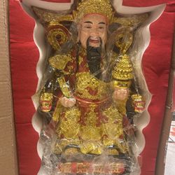Top Resin Cal She Statue God Of Wealth And Fort