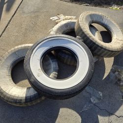 Denman White Wall Tires G78-14 (READ DESCRIPTION)