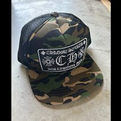 Chrome Hearts Camouflage Trucker Hat Mesh Back Adjustable Snapback for Men