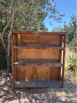 FREE sturdy wooden storage shelf