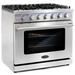 new Open box 36" Professional Style Gas Range