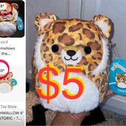 $5 Very Cute 🐯Squishymallow Cherie the Prehistoric Tiger 🐯 with Tag Brand New