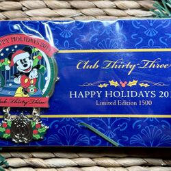 Disneyland Club 33 Happy Holidays 2014 Disney Pin