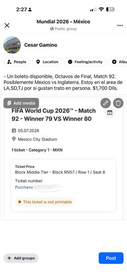 World Cup Match 92. Mexico vs Inglaterra.