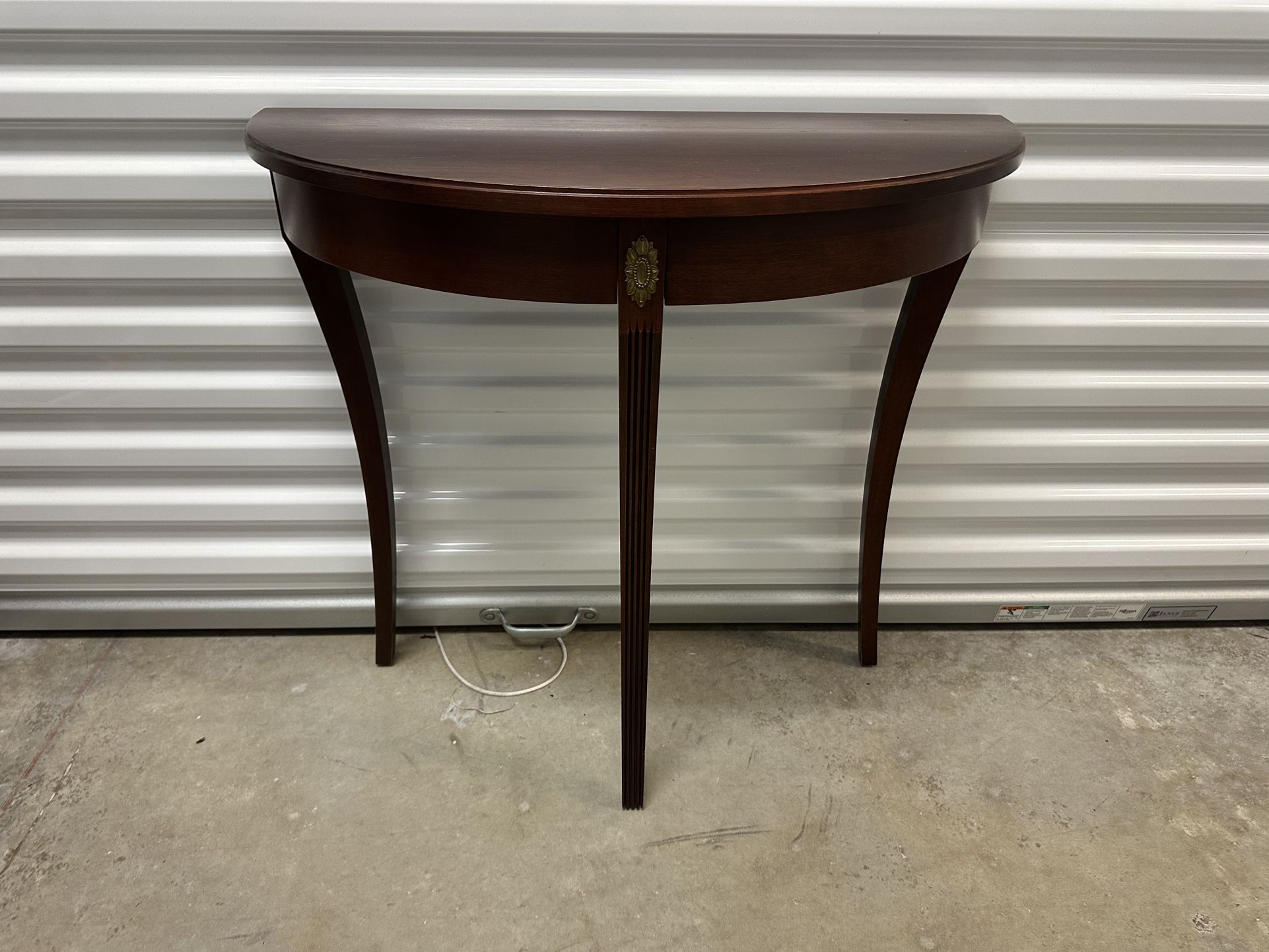 Ethan Allen Cherry Console Table & Mirror