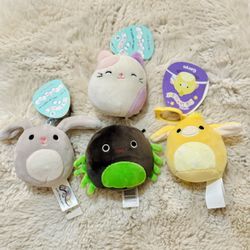Squishmallows Bundle - new with tag and clip keychain - stocking stuffer ready 
