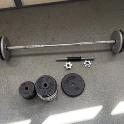 Barbell with weights