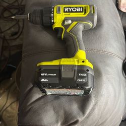 18 V drill ( Ryobi )