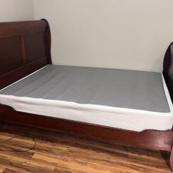 Queen Size Bed Frame- Box Spring Optional 