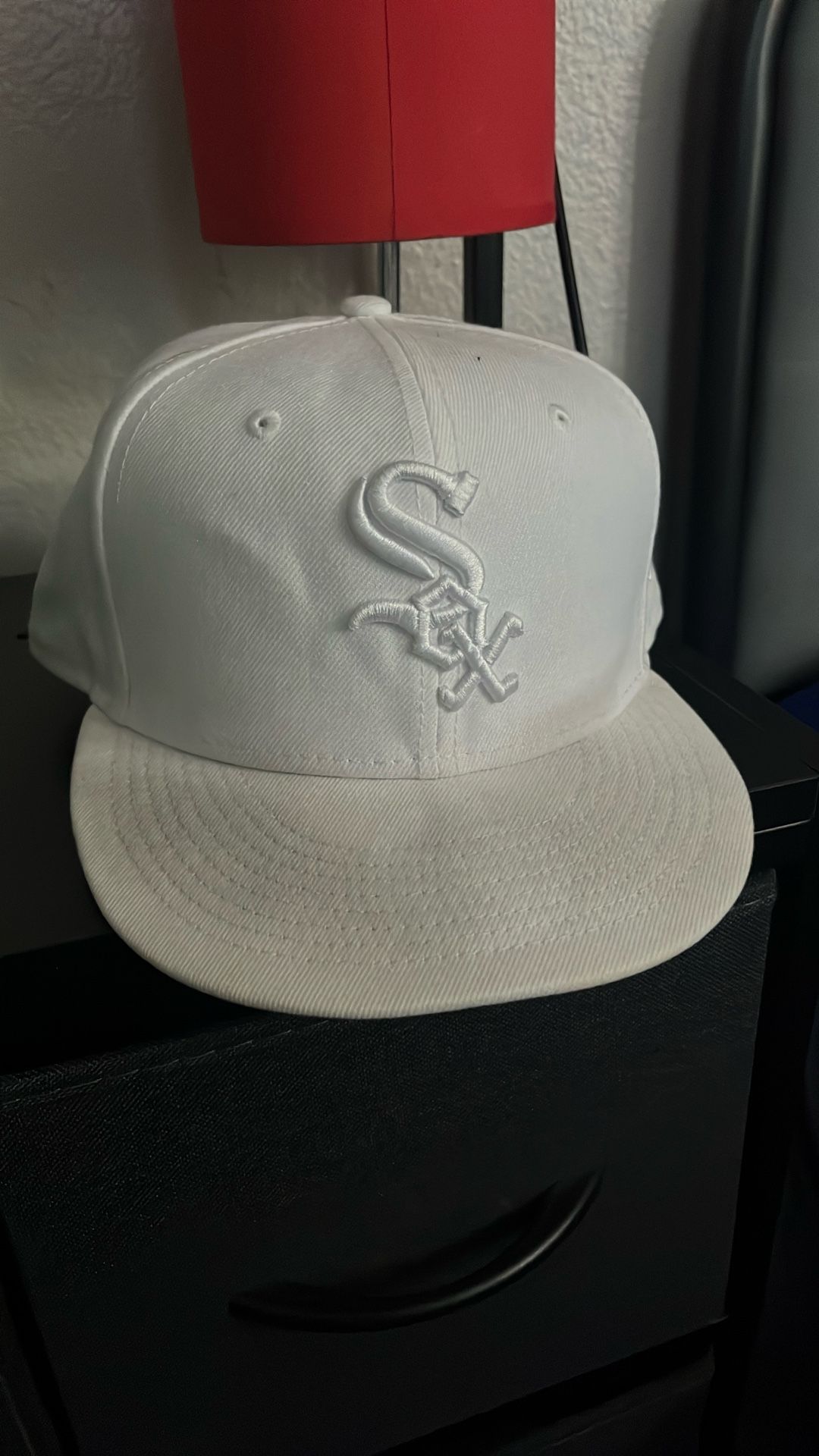 Chicago White Sox White Hat Size 7 5/8