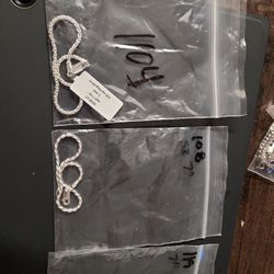 7" Sterling Silver Bracelets. $15 Each
