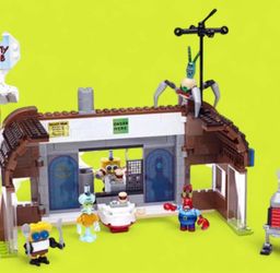 LEGO SpongeBob SquarePants Krusty Krab set. Mega Bloks SpongeBob SquarePants Krusty Krab Attack Playset