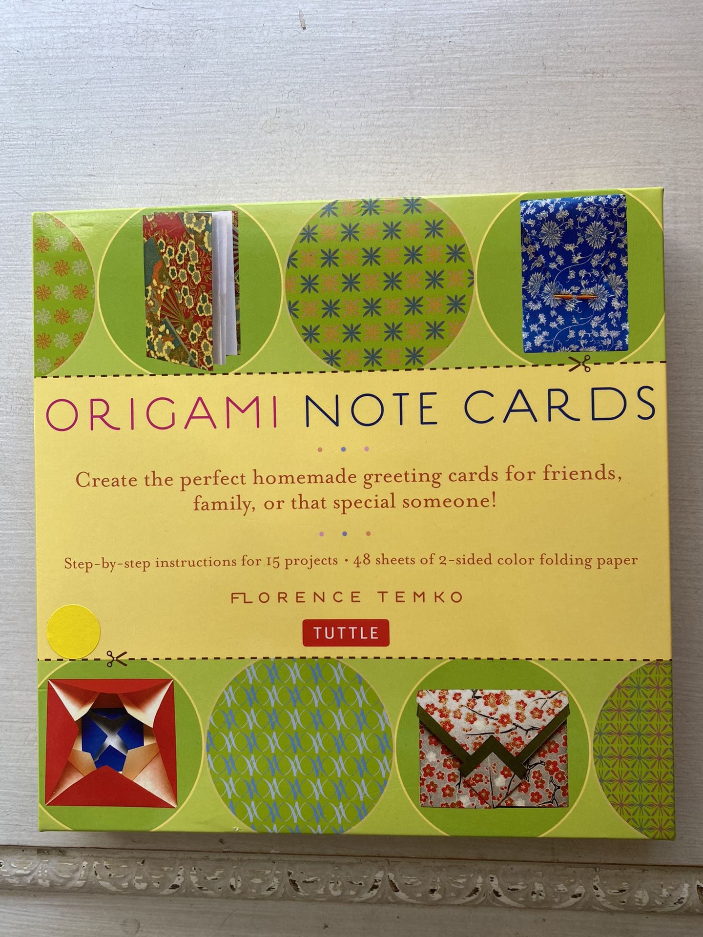 Origami note cards