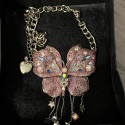 Betsey Johnson Butterfly Necklace