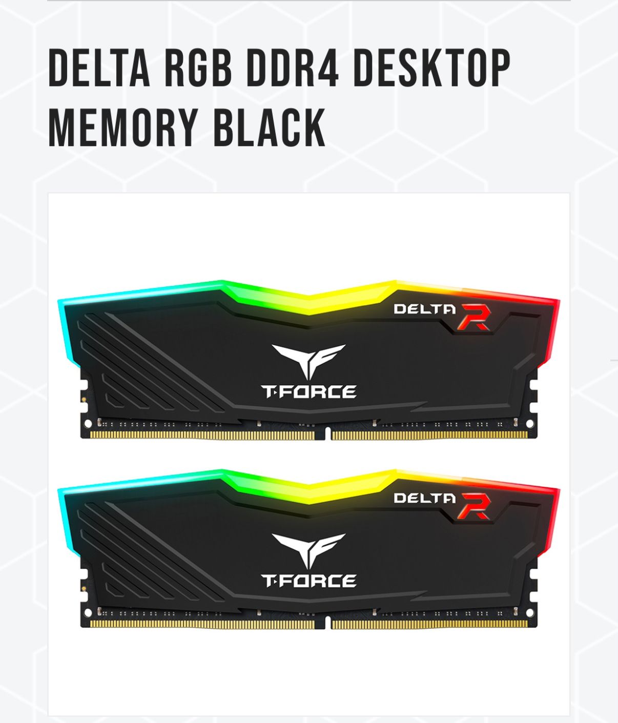 TeamGroup T Force Delta R 16gb Ram ddr4