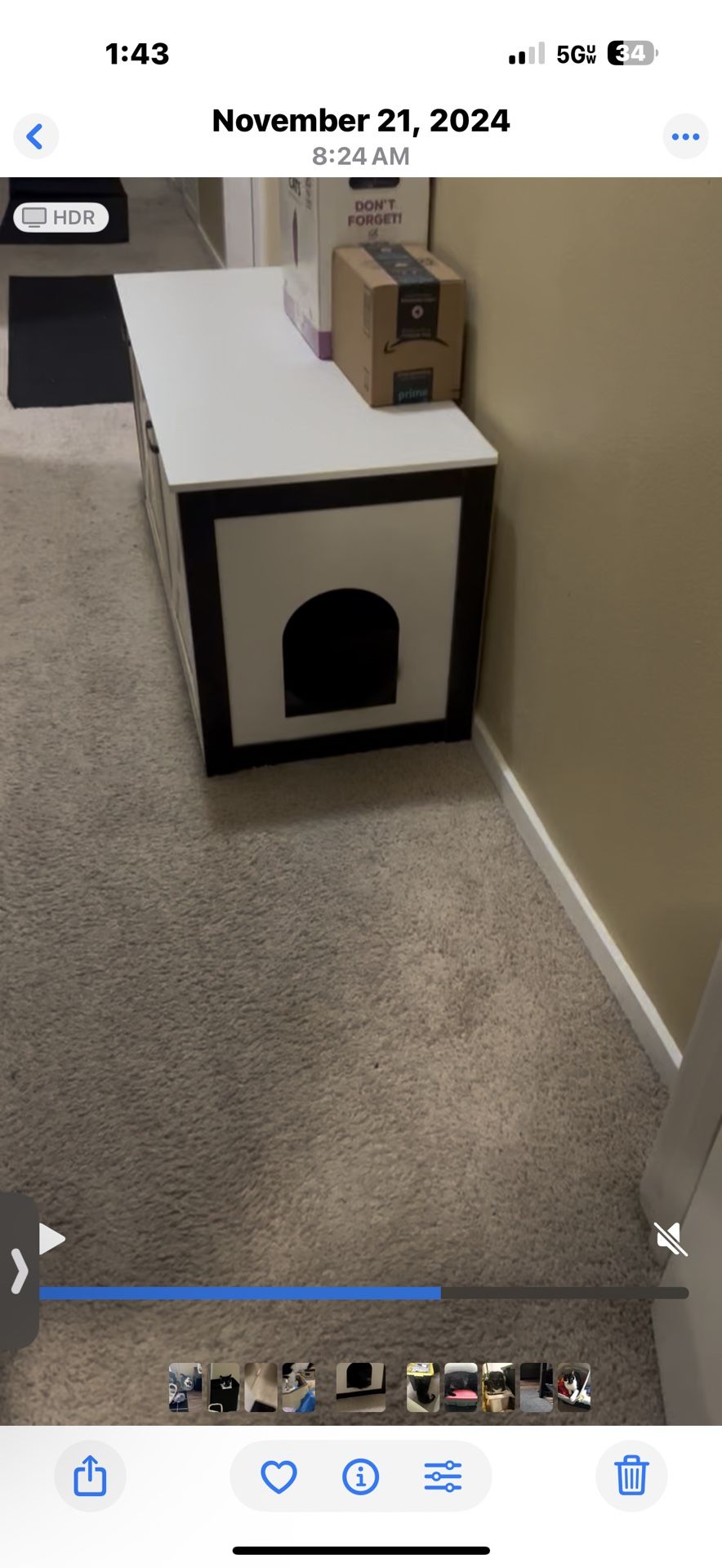 Cat litter box double-sided
