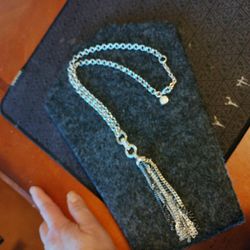 GA- SIGNED CRYSTAL TASSEL WOMEN NECKLACE. PICK ⛏️ UP ONLY