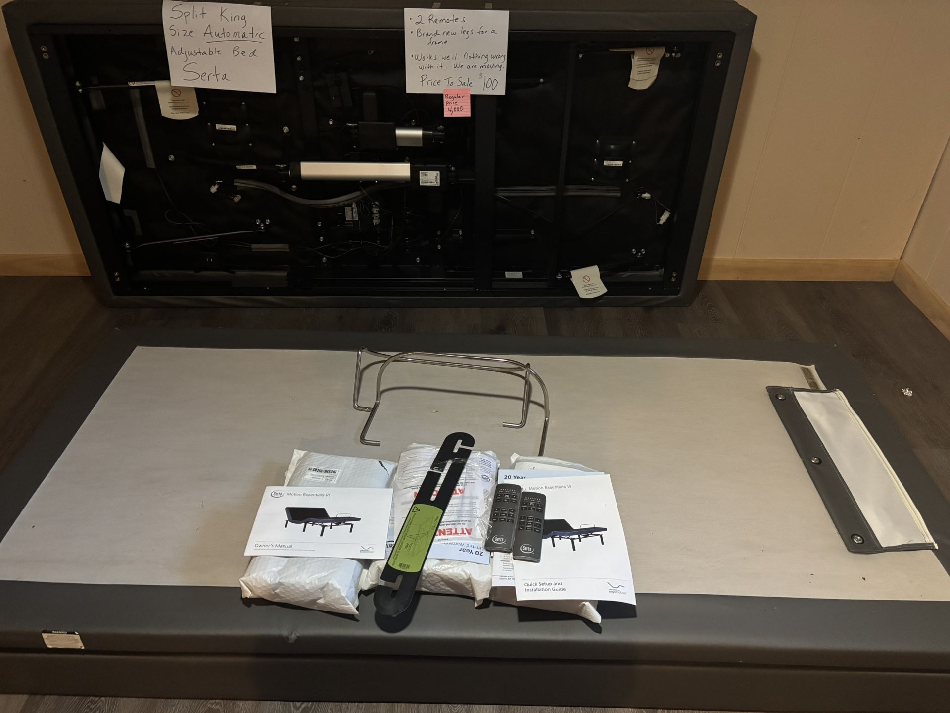 Serta Automatic Adjustable Split King Size Bed