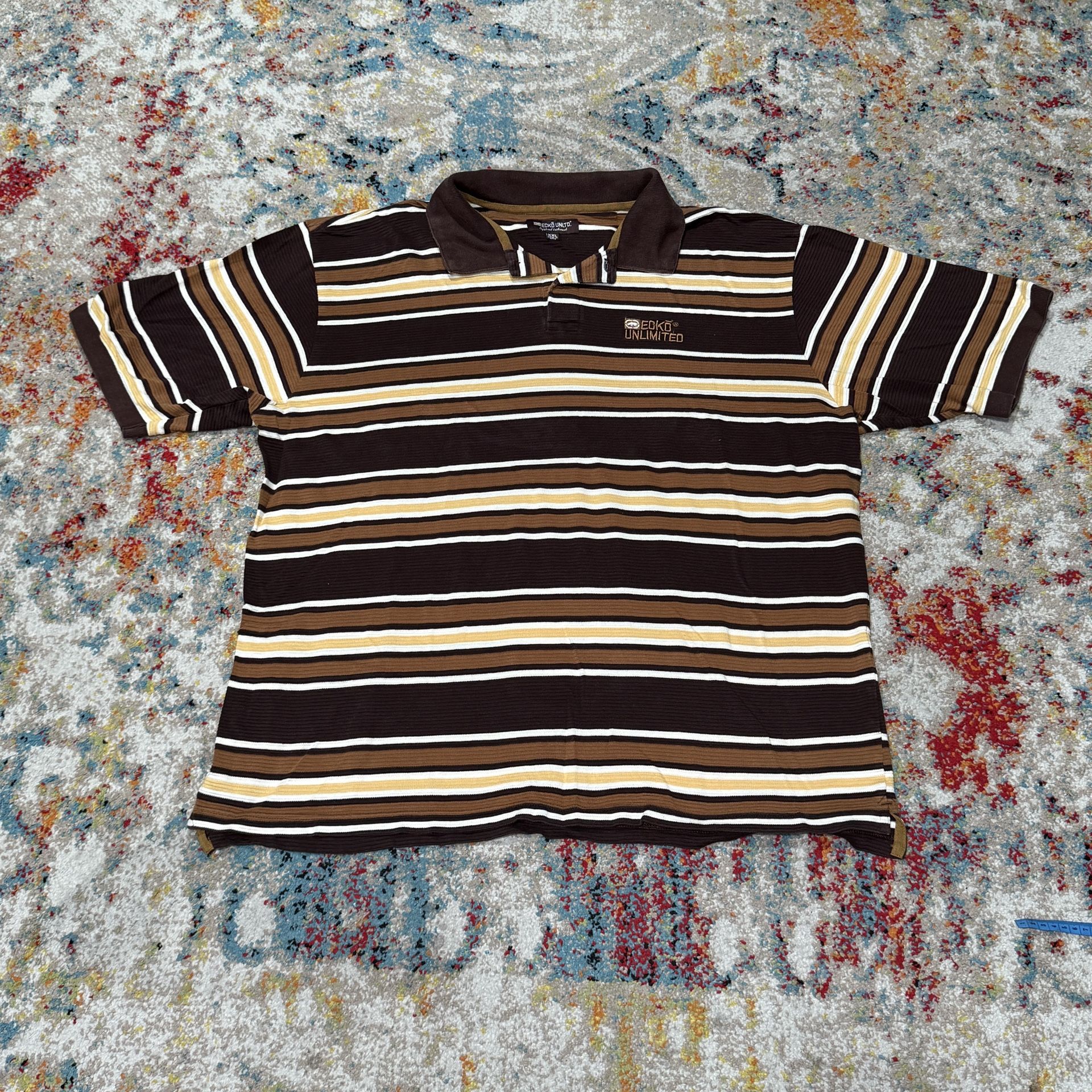 Vintage Ecko Unlimited Striped Polo