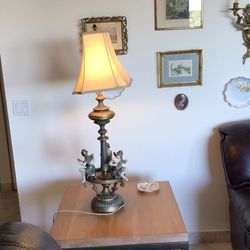 Tall 41” and Heavy “Three Musicians”Vintage Lamp In Delray Beach