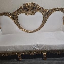 Baroque french hollywood regency sofa couch