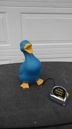 Blue Ceramic Duck