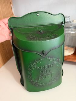 Green North Pole mailbox