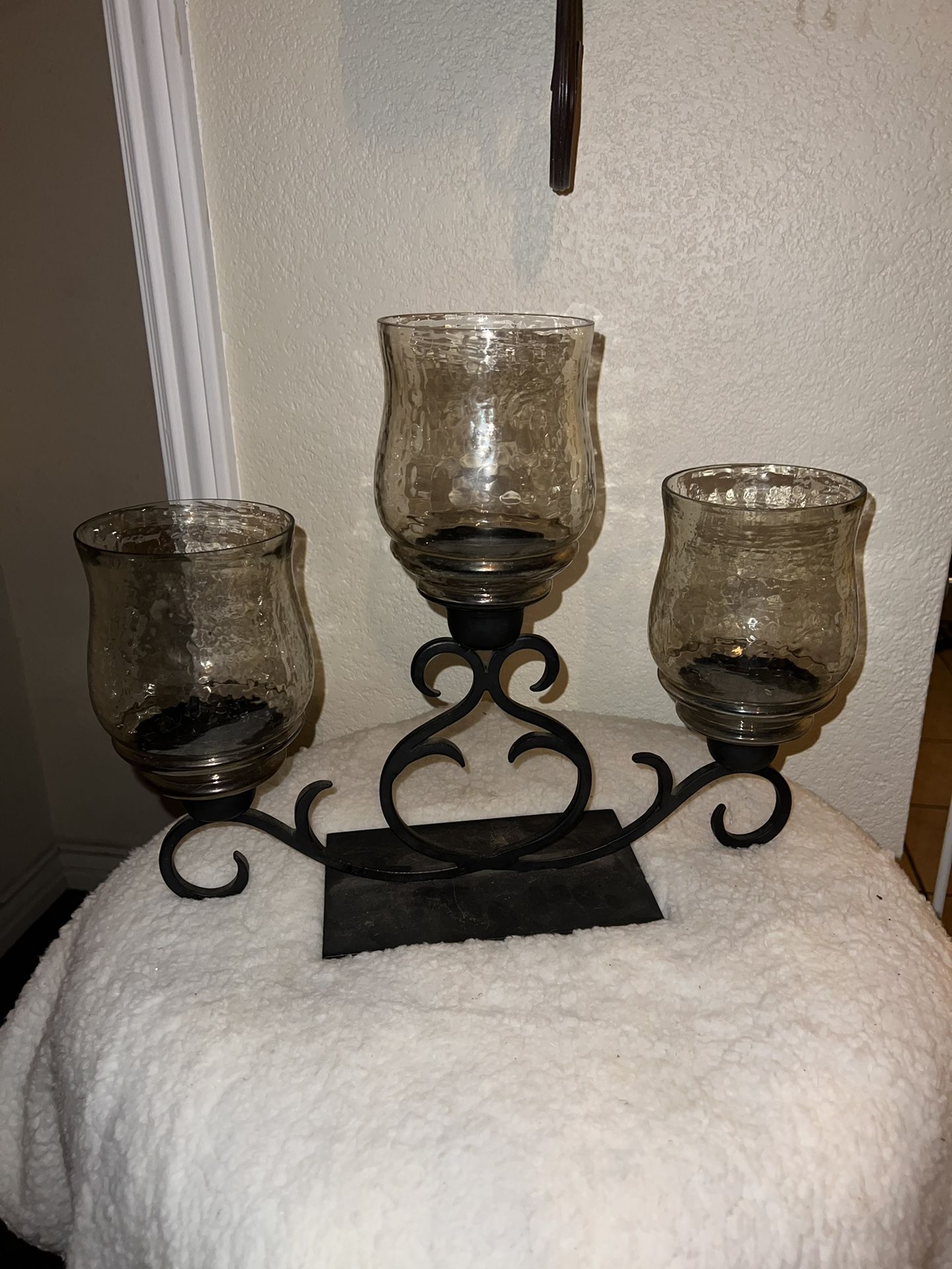 3 CANDLE HOLDER DECOR FROM HOBBY LOBBY 