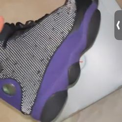 Jordan 13 Black And Purple 